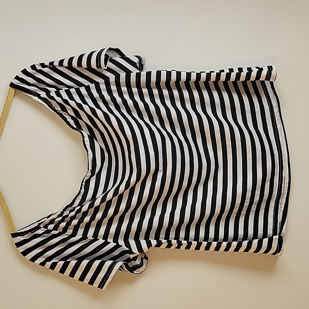 Shein Off Shoulder Front Knot Blouse - Picture 2 of 6